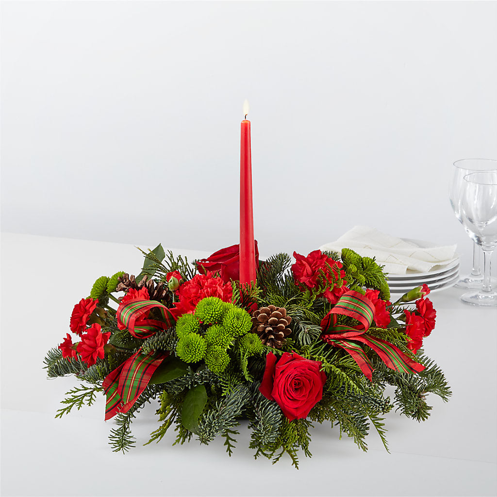 By the Candlelight Centerpiece – FLOWERS & GIFTS BY ROBERTS, Pinetops NC