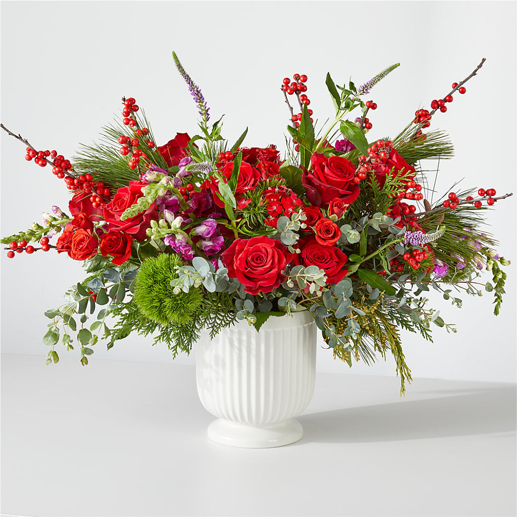 Big Red Bow Bouquet – FLOWERS & GIFTS BY ROBERTS, Pinetops NC