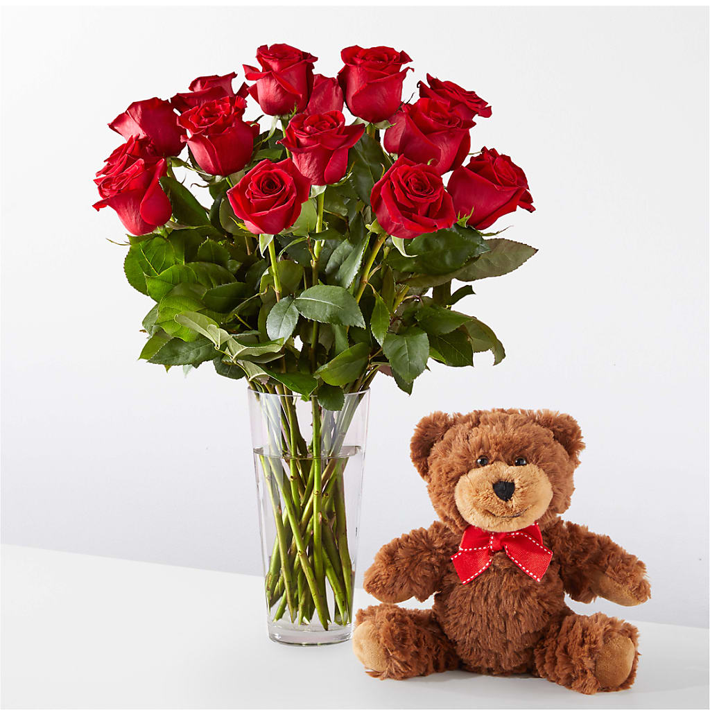 Romantic Long Stem Red Rose Bouquet Bundles – FLOWERS & GIFTS BY ROBERTS, Pinetops NC