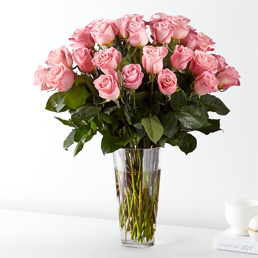 Long Stem Pink Rose Bouquet – FLOWERS & GIFTS BY ROBERTS, Pinetops NC