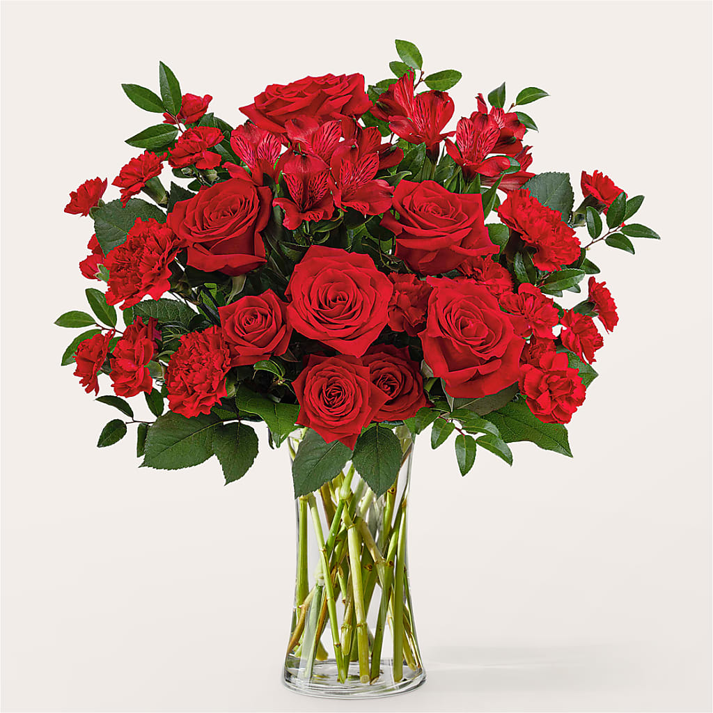 Brilliant Ruby Bouquet – FLOWERS & GIFTS BY ROBERTS, Pinetops NC