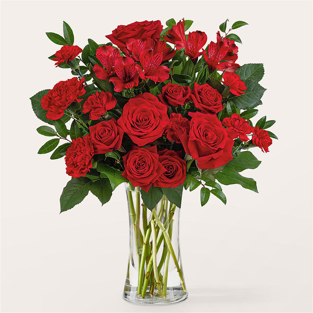 Brilliant Ruby Bouquet – FLOWERS & GIFTS BY ROBERTS, Pinetops NC