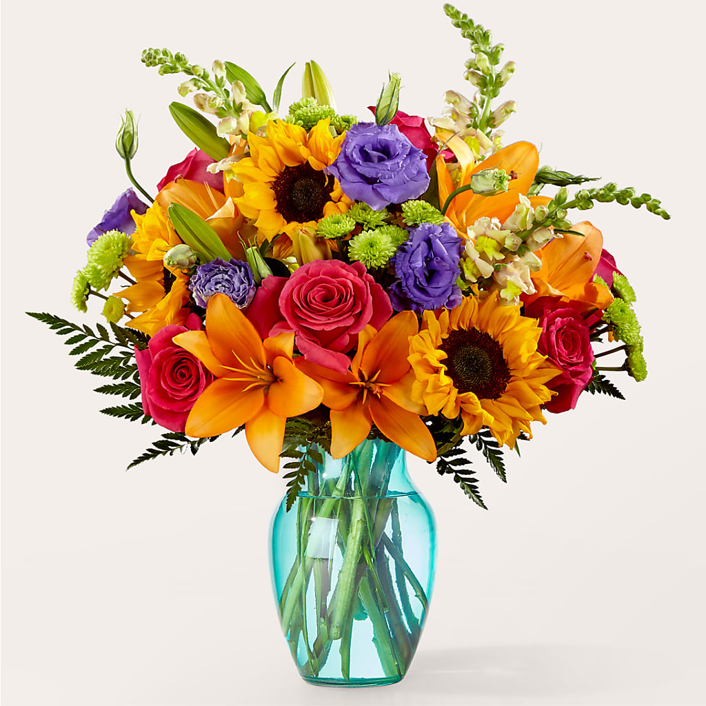 Double Rainbow Bouquet – FLOWERS & GIFTS BY ROBERTS, Pinetops NC