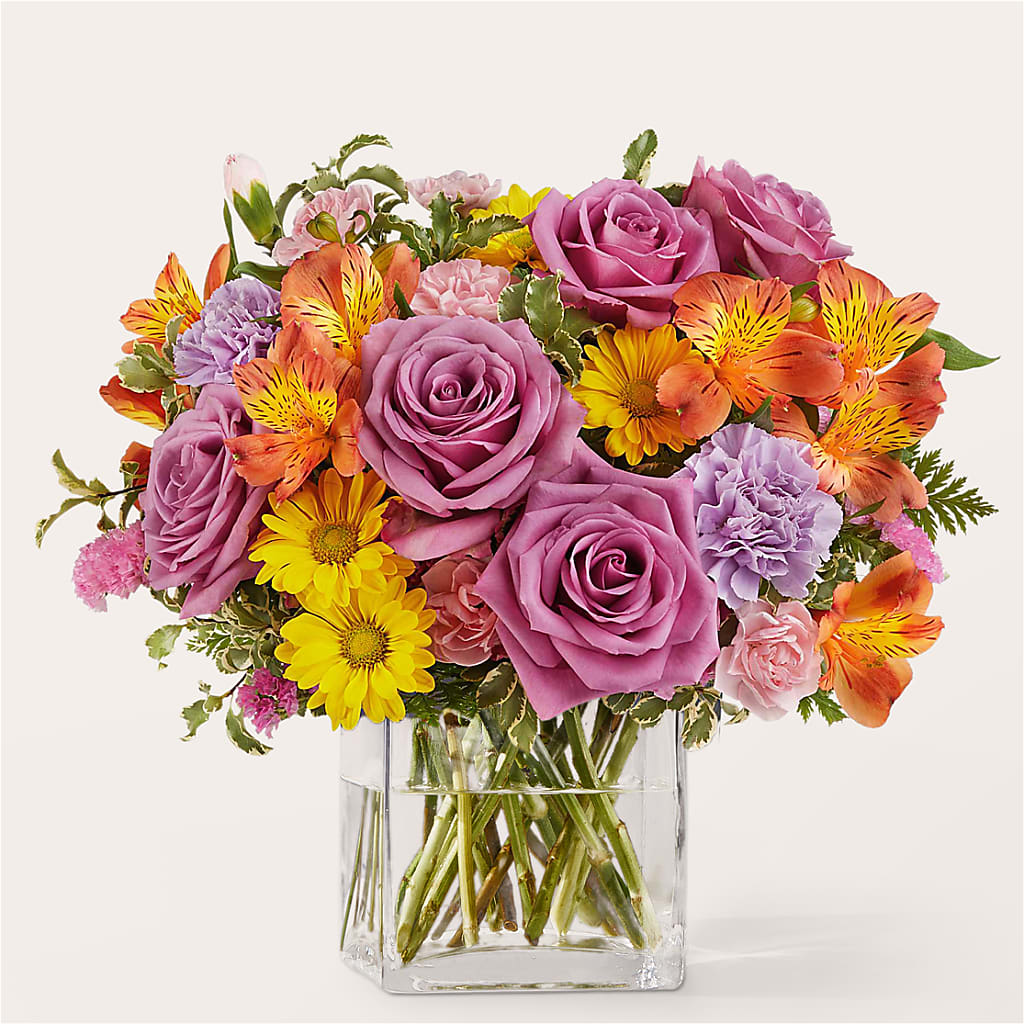 Shades of Happiness Bouquet – FLOWERS & GIFTS BY ROBERTS, Pinetops NC