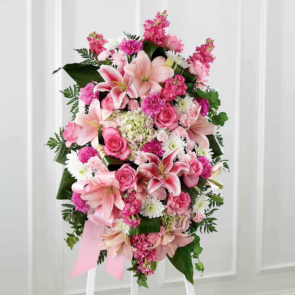 Comforting Standing Spray – FLOWERS & GIFTS BY ROBERTS, Pinetops NC
