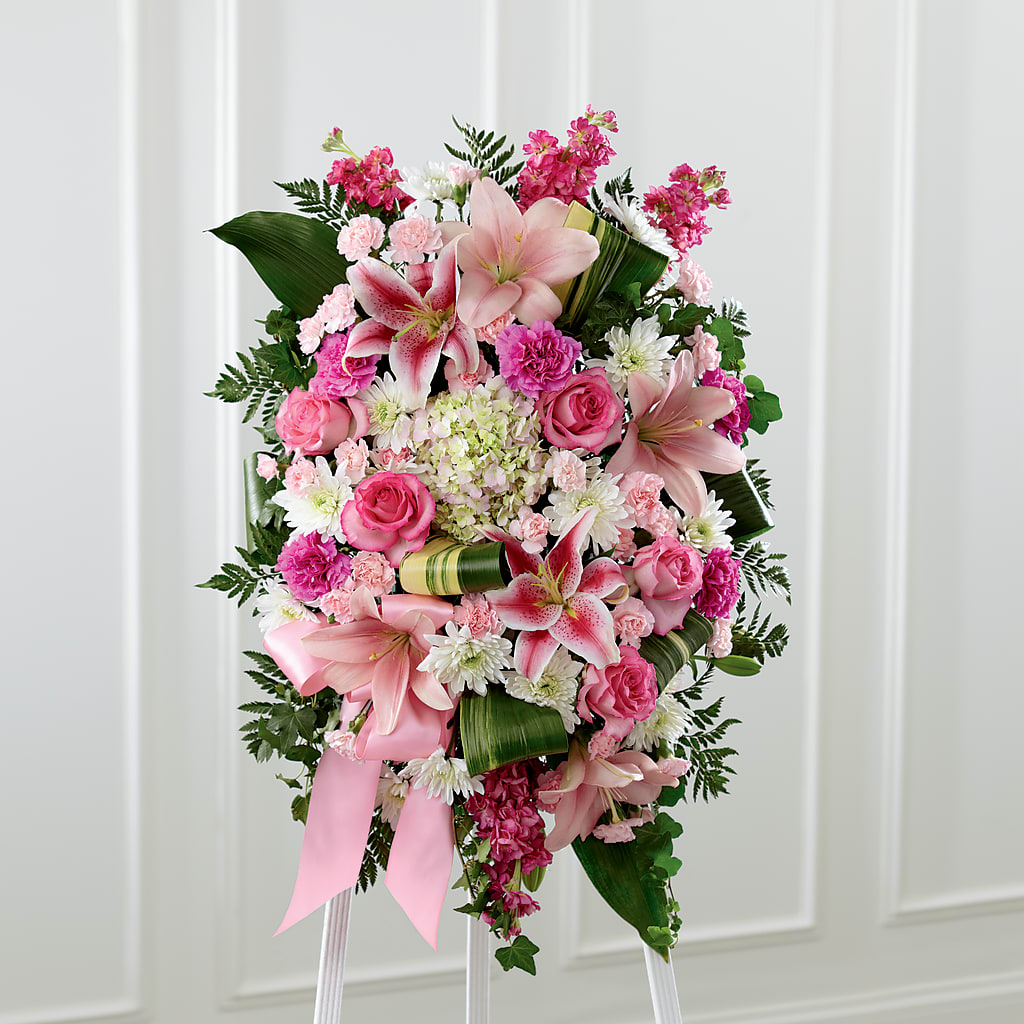 Comforting Standing Spray – FLOWERS & GIFTS BY ROBERTS, Pinetops NC