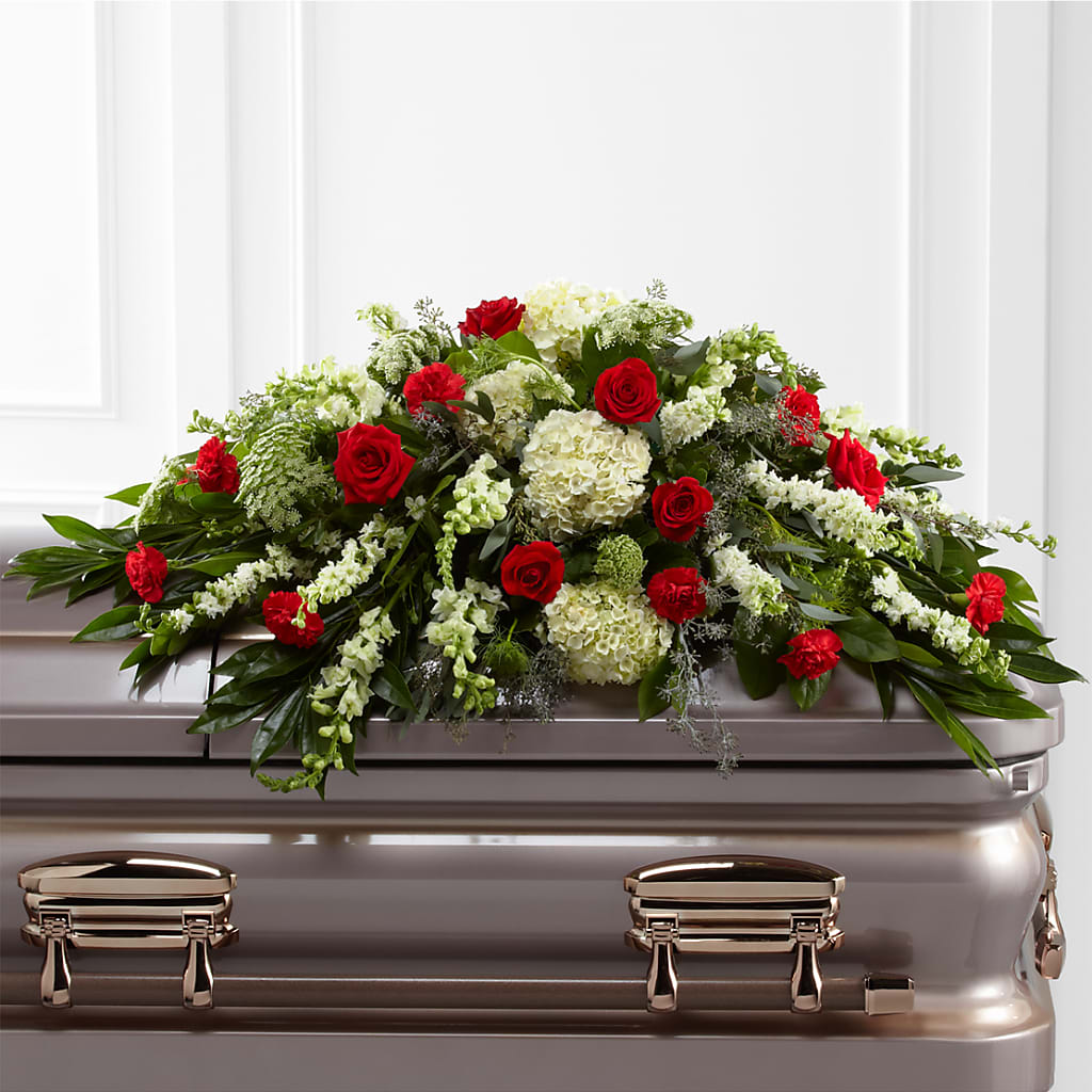 Sincerity Casket Spray – FLOWERS & GIFTS BY ROBERTS, Pinetops NC