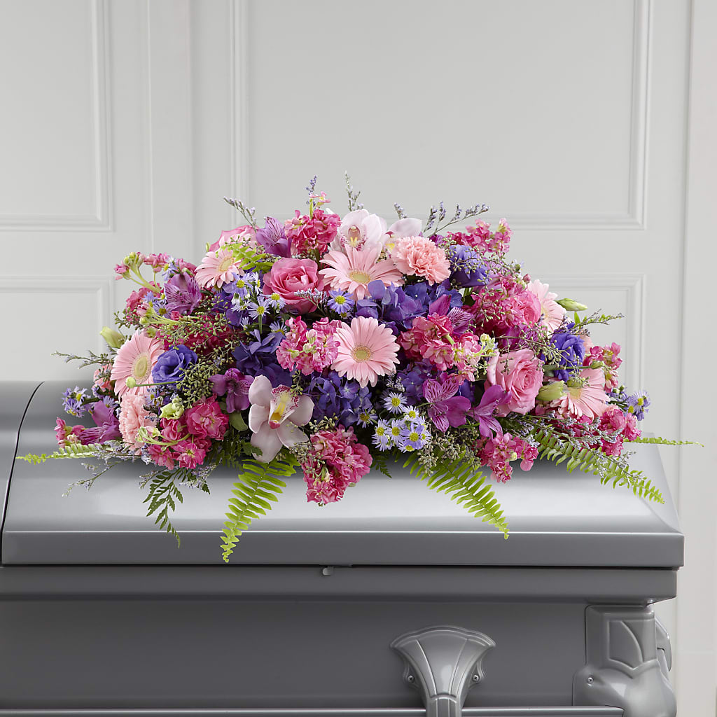 Glorious Garden Casket Spray – FLOWERS & GIFTS BY ROBERTS, Pinetops NC