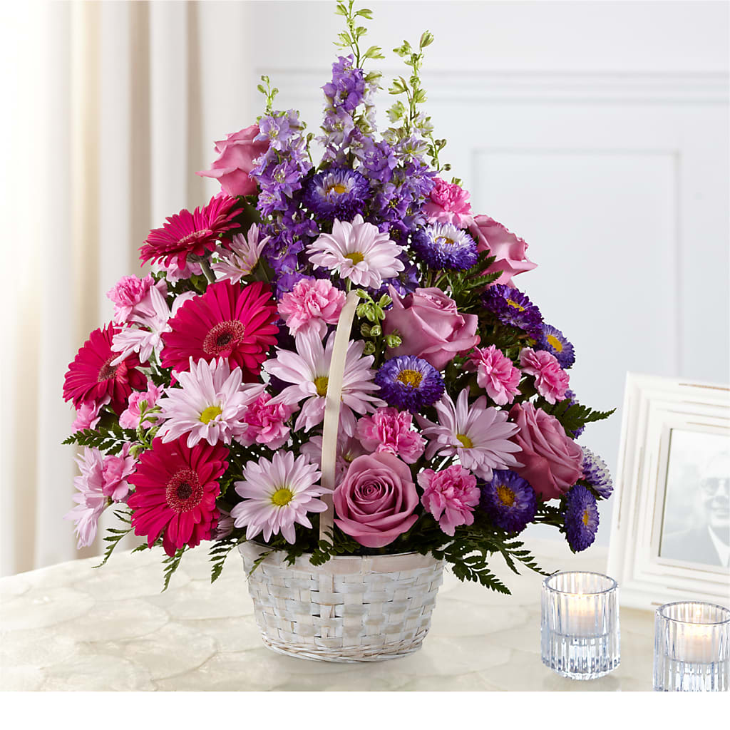 Pastel Peace Basket – FLOWERS & GIFTS BY ROBERTS, Pinetops NC