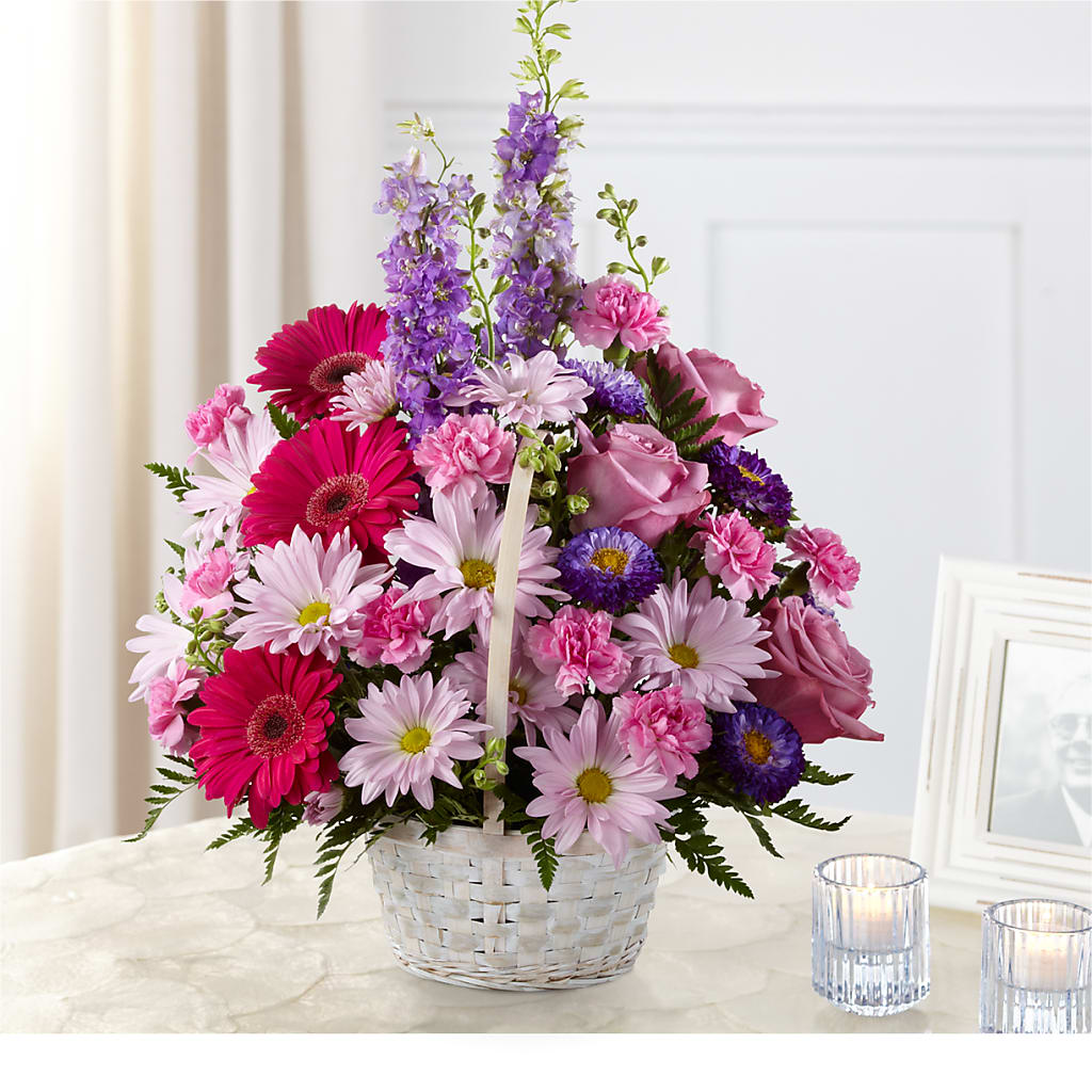 Pastel Peace Basket – FLOWERS & GIFTS BY ROBERTS, Pinetops NC