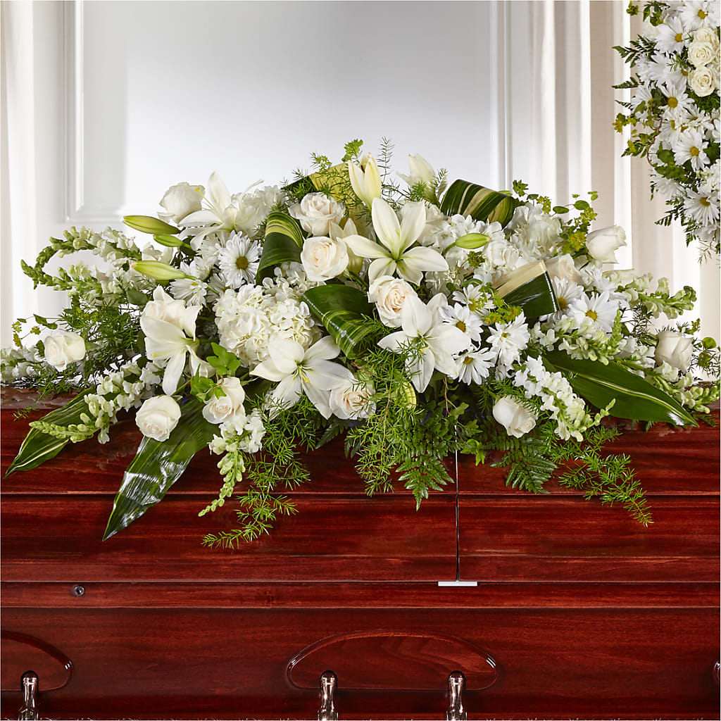 Abundance Casket Spray – FLOWERS & GIFTS BY ROBERTS, Pinetops NC