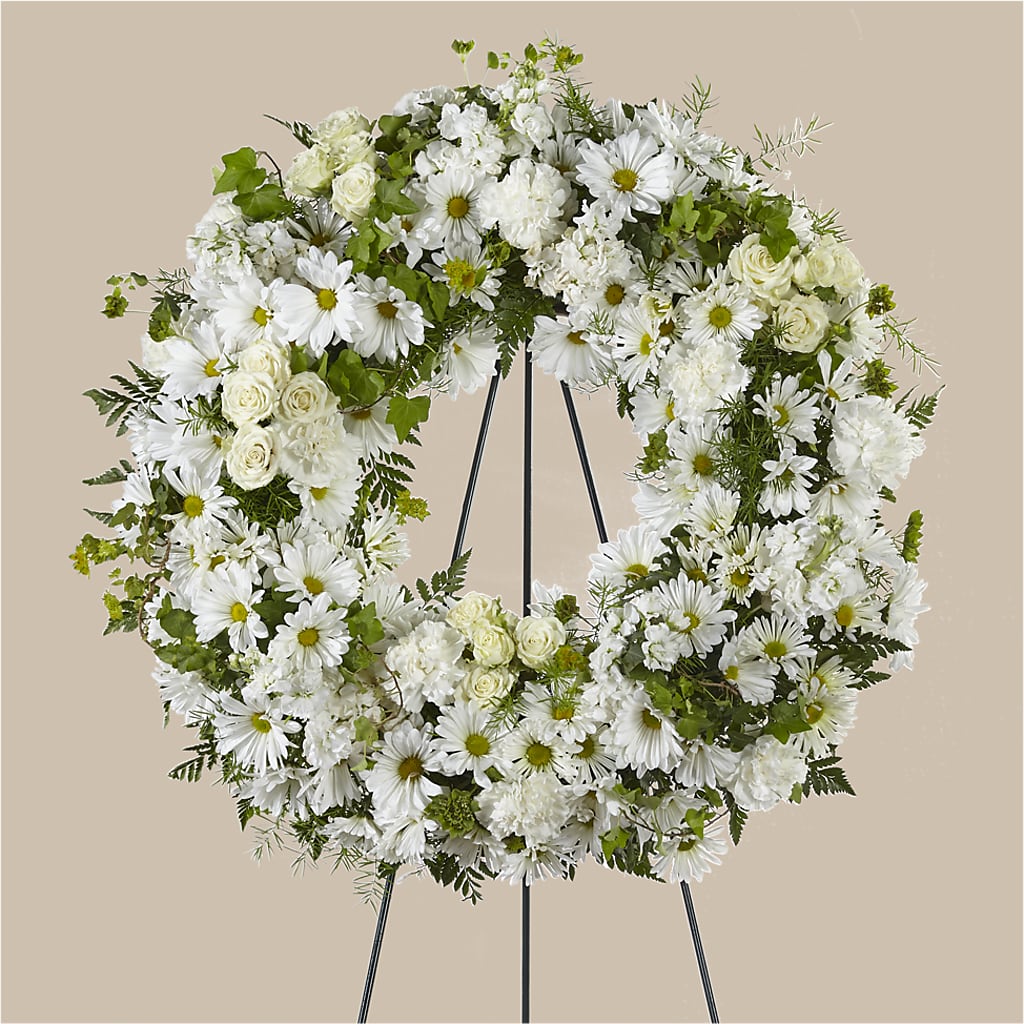 Faithful Wishes Wreath – FLOWERS & GIFTS BY ROBERTS, Pinetops NC