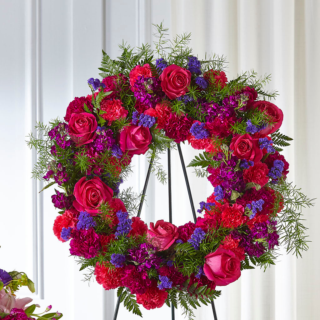 Calming Colors Wreath – FLOWERS & GIFTS BY ROBERTS, Pinetops NC