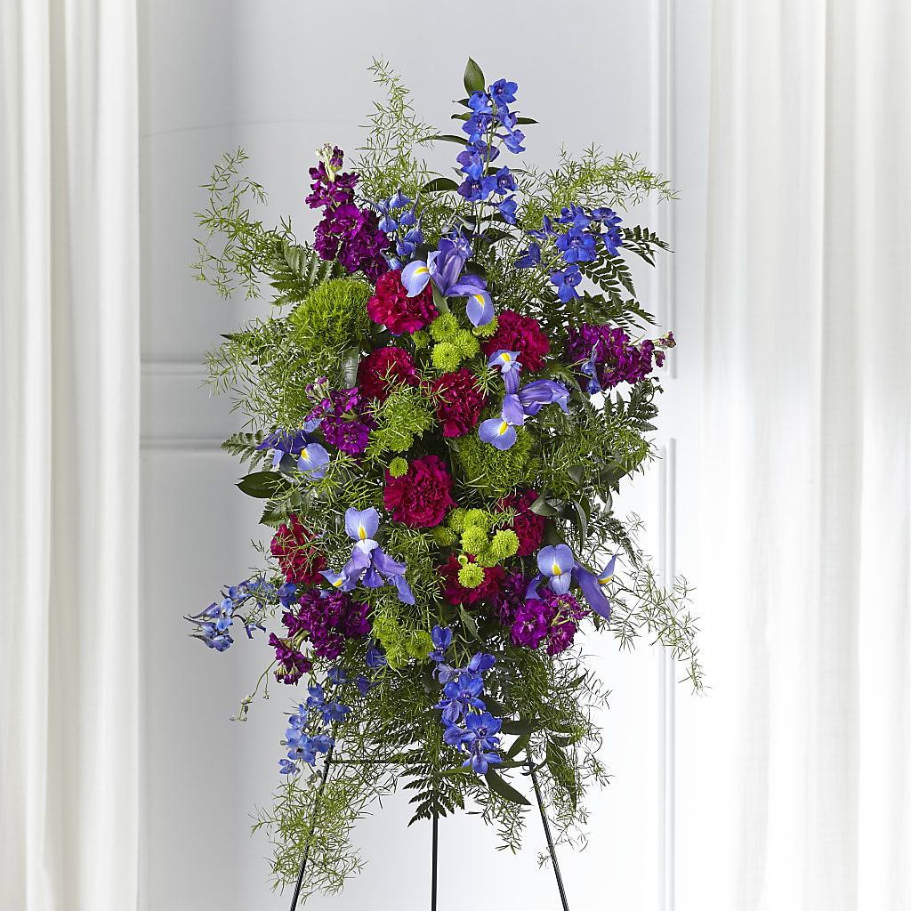 Heavenly Skies Standing Spray – FLOWERS & GIFTS BY ROBERTS, Pinetops NC