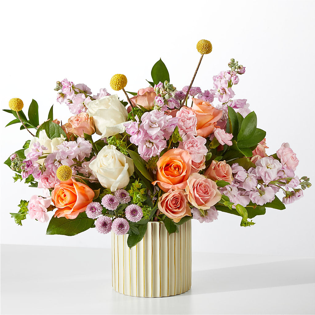 French Market Bouquet with Ivory Vase – FLOWERS & GIFTS BY ROBERTS, Pinetops NC