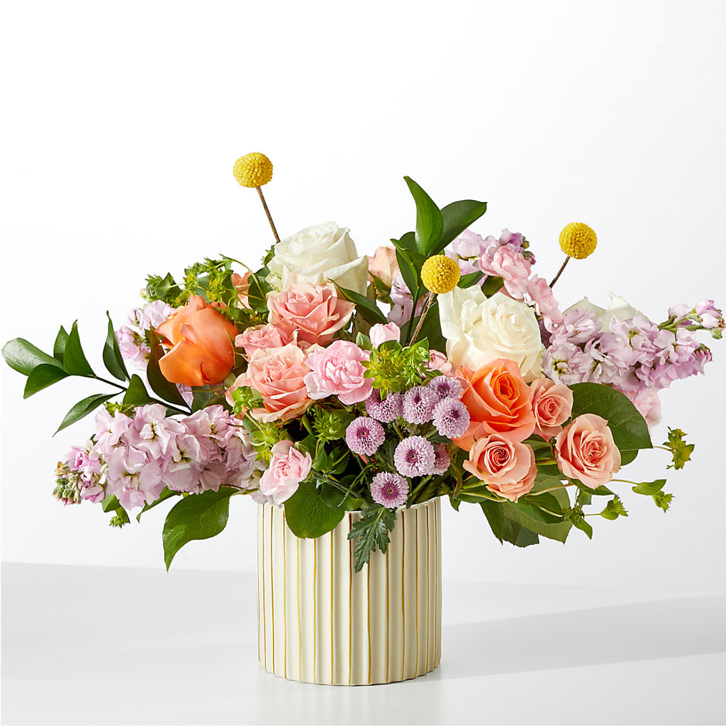 French Market Bouquet with Ivory Vase – FLOWERS & GIFTS BY ROBERTS, Pinetops NC
