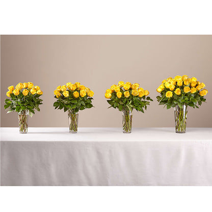 Long Stem Yellow Rose Bouquet – FLOWERS & GIFTS BY ROBERTS, Pinetops NC