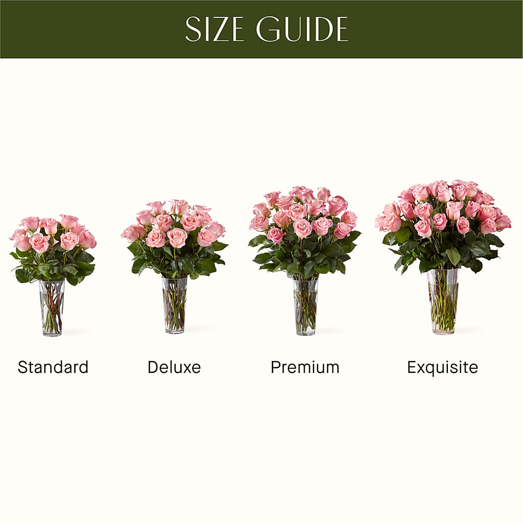 Long Stem Pink Rose Bouquet – FLOWERS & GIFTS BY ROBERTS, Pinetops NC