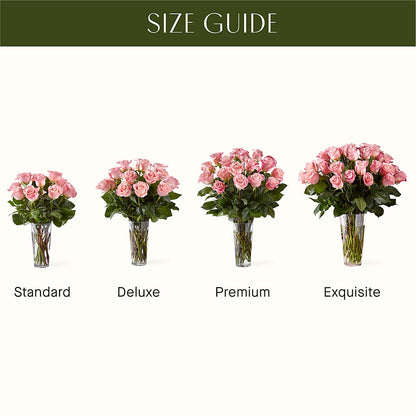 Long Stem Pink Rose Bouquet – FLOWERS & GIFTS BY ROBERTS, Pinetops NC