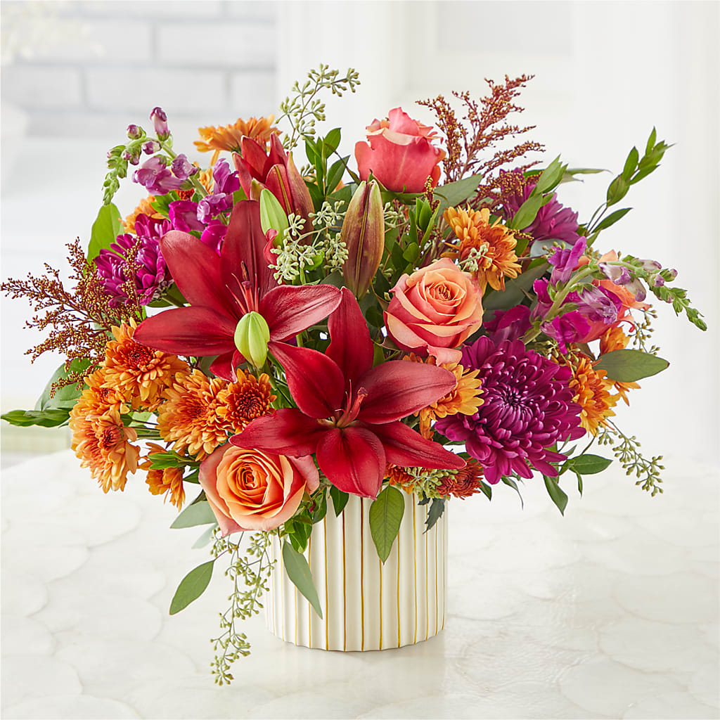 Burgundy Landscape Bouquet – FLOWERS & GIFTS BY ROBERTS, Pinetops NC