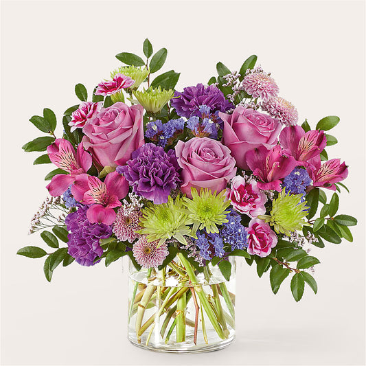 Glass Half Full Bouquet – FLOWERS & GIFTS BY ROBERTS, Pinetops NC