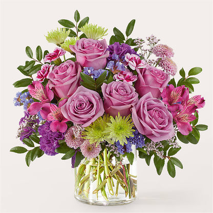 Glass Half Full Bouquet – FLOWERS & GIFTS BY ROBERTS, Pinetops NC