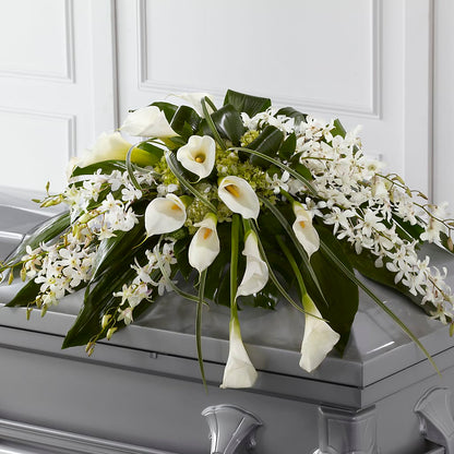 Angel Wings Casket Spray – FLOWERS & GIFTS BY ROBERTS, Pinetops NC