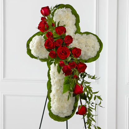 Floral Cross Easel – FLOWERS & GIFTS BY ROBERTS, Pinetops NC