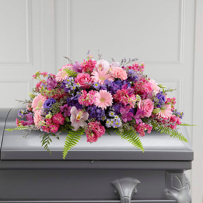 Glorious Garden Casket Spray – FLOWERS & GIFTS BY ROBERTS, Pinetops NC