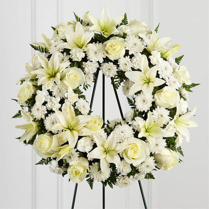 Treasured Tribute Wreath – FLOWERS & GIFTS BY ROBERTS, Pinetops NC