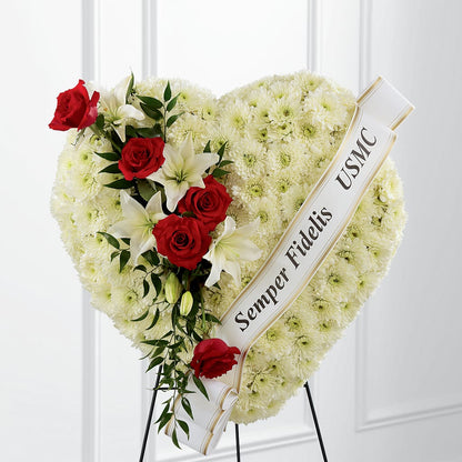 Heartfelt Hero Standing Heart – FLOWERS & GIFTS BY ROBERTS, Pinetops NC