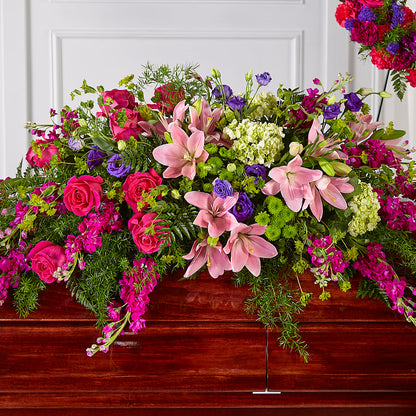Radiant Tribute Casket Spray – FLOWERS & GIFTS BY ROBERTS, Pinetops NC
