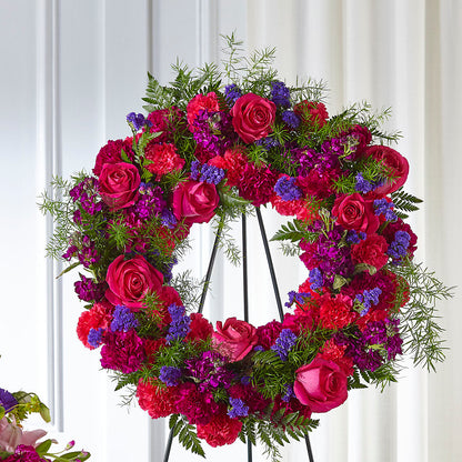 Calming Colors Wreath – FLOWERS & GIFTS BY ROBERTS, Pinetops NC