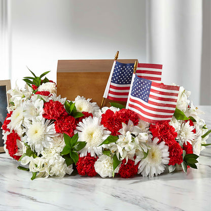 Spirit of Patriotism Cremation Adornment – FLOWERS & GIFTS BY ROBERTS, Pinetops NC
