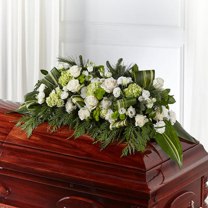 Hopeful Gesture Casket Spray – FLOWERS & GIFTS BY ROBERTS, Pinetops NC