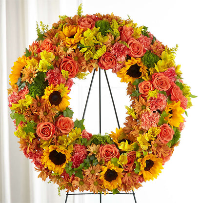 Autumnal Memories Wreath (Standard) – FLOWERS & GIFTS BY ROBERTS, Pinetops NC