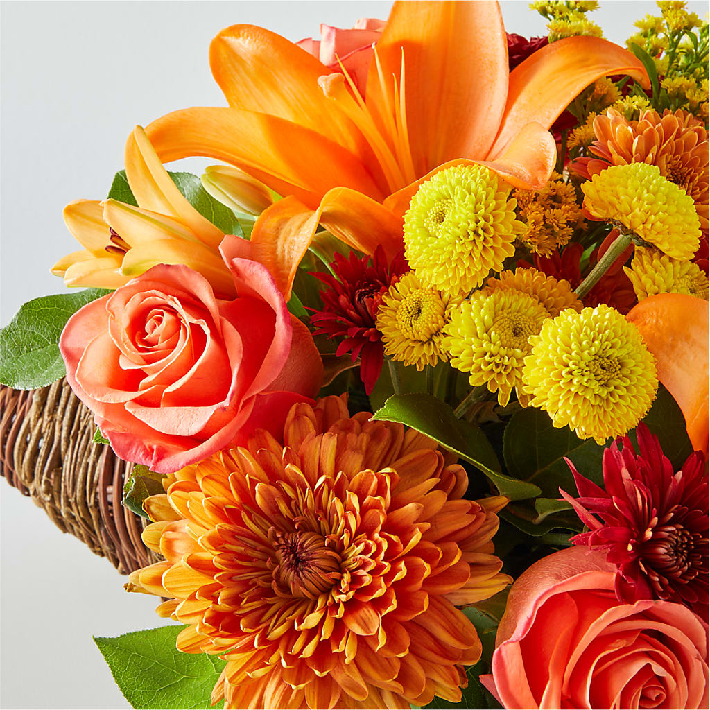 Bouquet of Blessings Cornucopia – FLOWERS & GIFTS BY ROBERTS, Pinetops NC