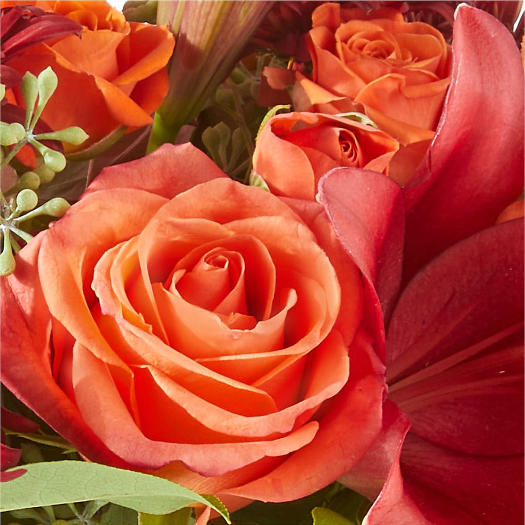 Crimson Leaves Bouquet – FLOWERS & GIFTS BY ROBERTS, Pinetops NC