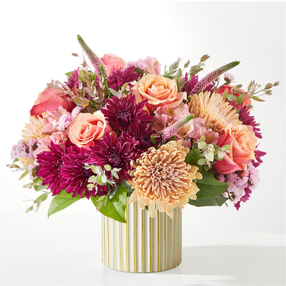 Berry Cobbler Bouquet with Ivory Vase – FLOWERS & GIFTS BY ROBERTS, Pinetops NC