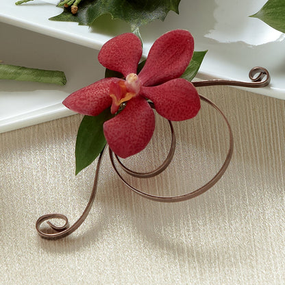 Red Mokara Boutonniere – FLOWERS & GIFTS BY ROBERTS, Pinetops NC